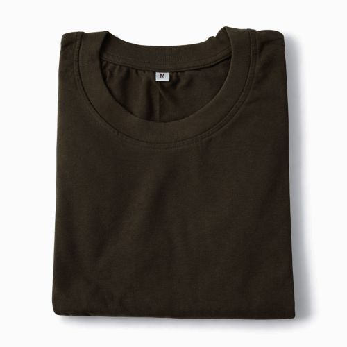 French Terry Oversized Cotton Chocolate Brown T-Shirts