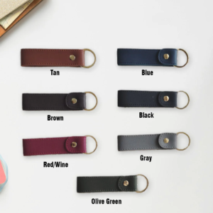 Keychain Imported Leather (Black)