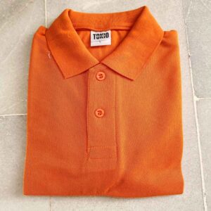 Orange Spun Matty Polo T-shirt – 36 / S Size (200 GSM)