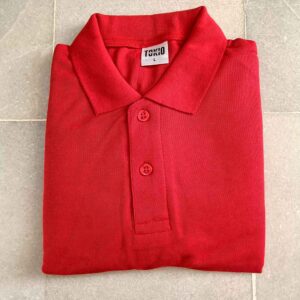 Red Spun Matty Polo T-shirt – 36 / S Size (200 GSM)