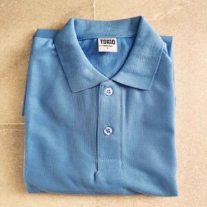 Sky Blue Spun Matty Polo T-shirt  – 42 / XL Size (200 GSM)