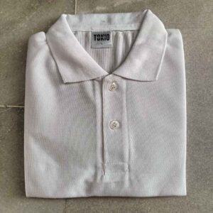 White Spun Matty Polo T-shirt  – 40 / L Size (200 GSM)