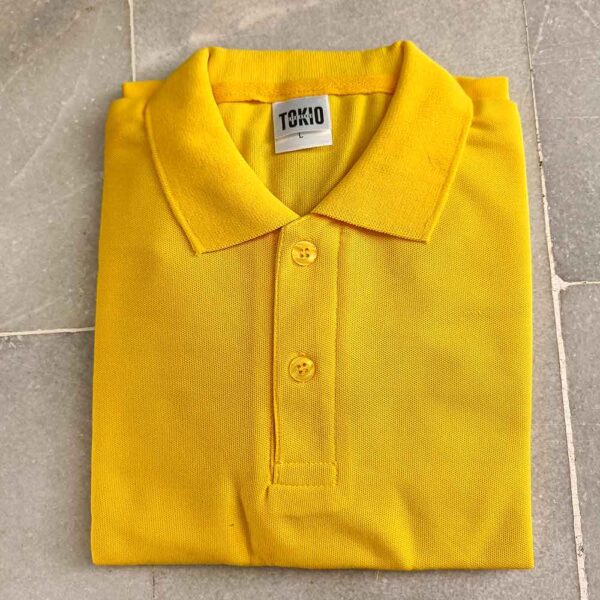 Yellow Spun Matty Polo T-shirt  – 42 / XL Size (200 GSM)